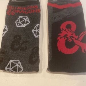 NWT 2 Pairs Dungeons & Dragons Crew Socks